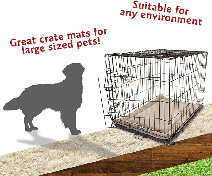 Majestic Pet 720570930186 Villa Crate Dog Bed Mat, Pearl, 42"