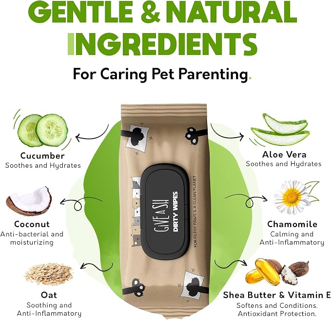 30 XL Compostable Cat Litter Bags and 200 Plant-Based Pet Wipes – Champion Animal Welfare & The Planet