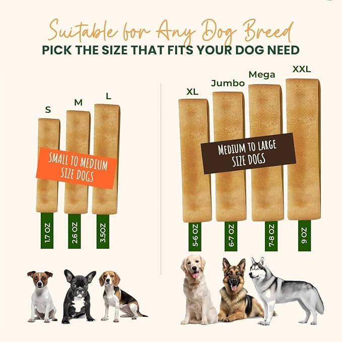 Authentic Himalayan Yak Cheese for Dogs - Large/XLarge - 4 Chews / 2-Pack - Sourced from Pristine Himalayan Foothill, Rawhide-Free, NO preservatives