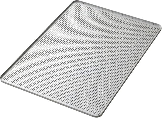 Silicone Pet (39.8"x27.8") Feeding Mat, Waterproof Dog Bowl Mat for Floors, Non-Slip Tray for Cat Food and Water, Easy-Clean Placemat for Indoor Pets