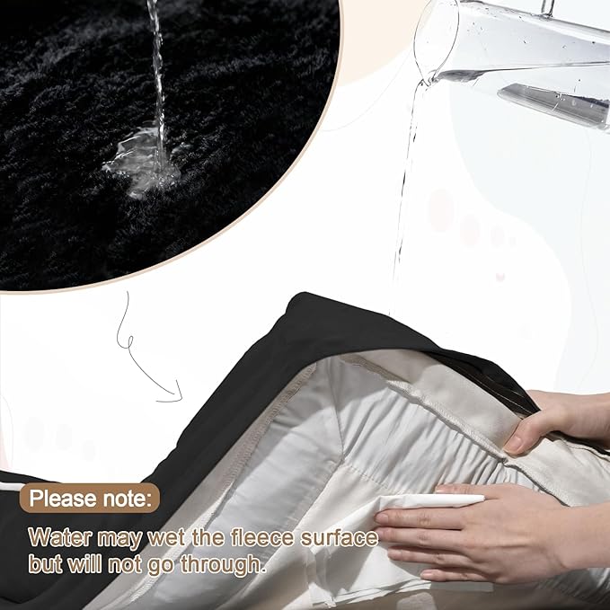 Yiruk Jumbo Dog Bed for Extra Large Dogs, XXL Waterproof Dog Bed with Removable Washable Cover, 4-Sides Bolster Support Pet Couch Sofa with Non-Slip Bottom, Black