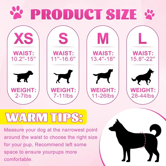 XPCARE 40 Count Disposable Female Dog Diapers, Super Absorbent, Leak Proof, Dog Diapers,Dog Period Diaper Female, for Incontinence, Estrus Female Dogs (X-Small)