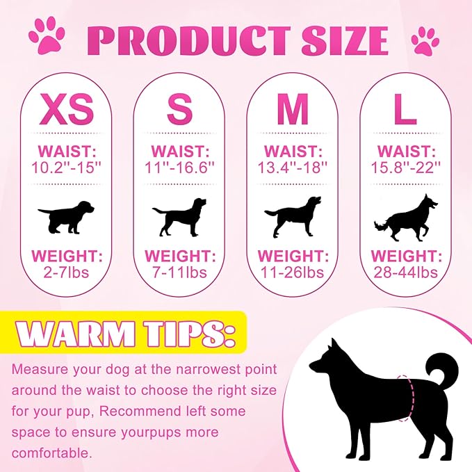 XPCARE 40 Count Disposable Female Dog Diapers, Super Absorbent, Leak Proof, Dog Diapers,Dog Period Diaper Female, for Incontinence, Estrus Female Dogs (Medium)