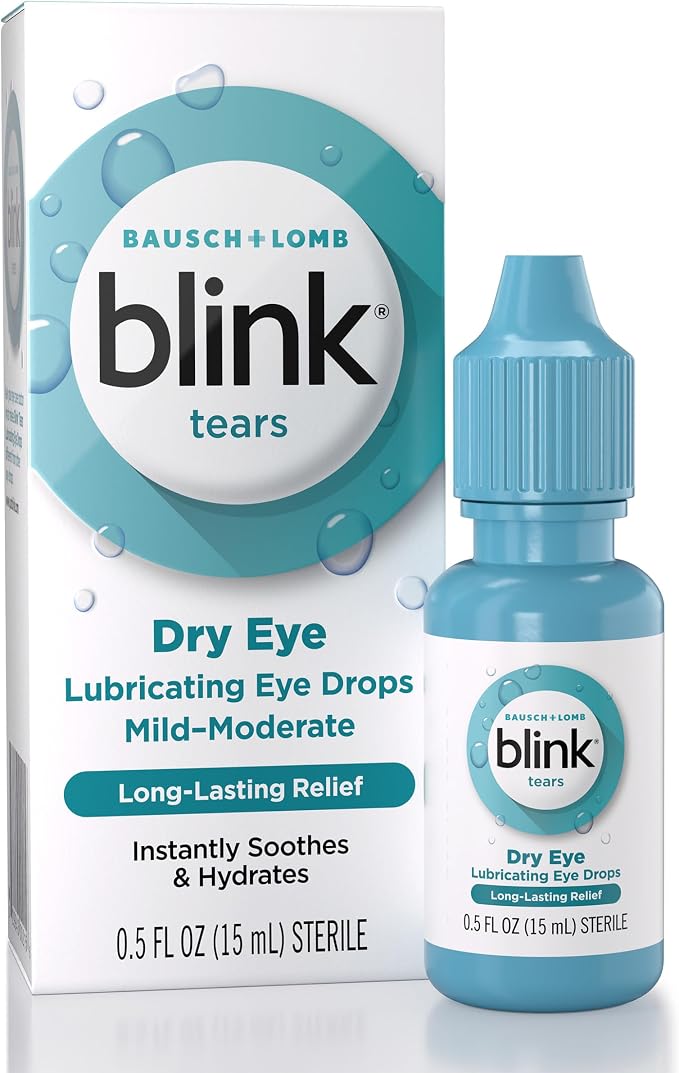 Blink Tears Lubricating Eye Drops with Hyaluronate, 0.5 Fl Oz