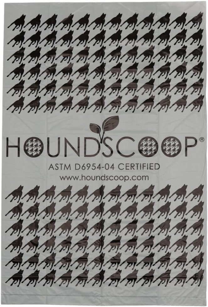 HOUNDSCOOP® Dog Poop Bags, Leak Proof and Heavy Gauge Waste Bag Refill Rolls For Dogs, 480 Count (4-Pack)