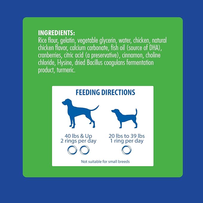 N-Bone Puppy Teething Rings Plus Chicken Flavor Dog Treat, 3 Count Bag, 3.6-oz (Pack of 2)