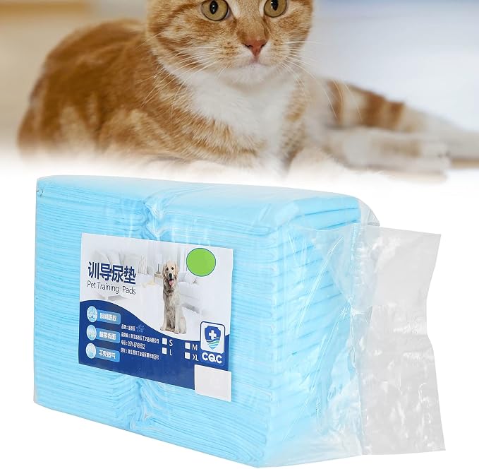 Pet Training Puppy Pee Pads Thicken Super Absorbent Dog Cats Disposable Quick Dry Pee Pads(M:(60 * 45CM) 50片)