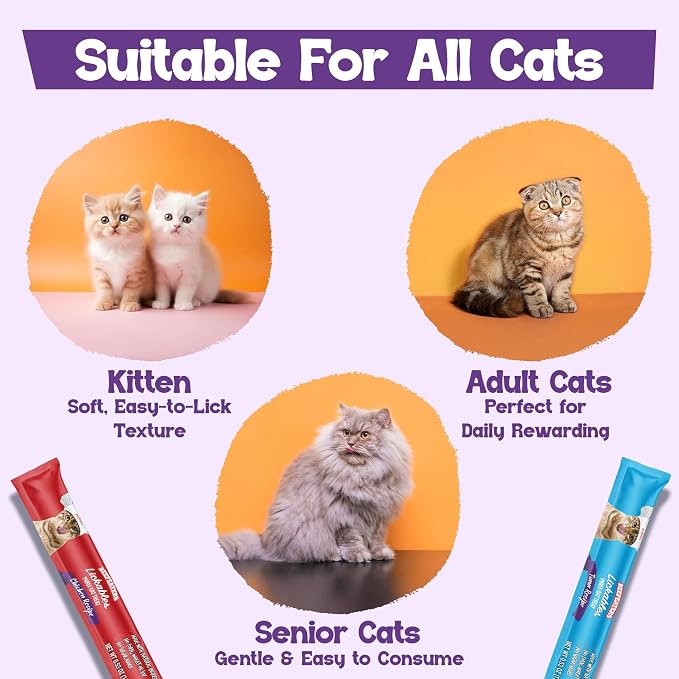 Beefeaters Variety Pack Pure Cat Treats 1.59oz (12 Pack) | Lickable Squeeze Tube Treats, Grain-Free, No Added Sugar, Taurine-Enriched, Ideal for Bonding, Seniors, Toppers & Everyday Treating
