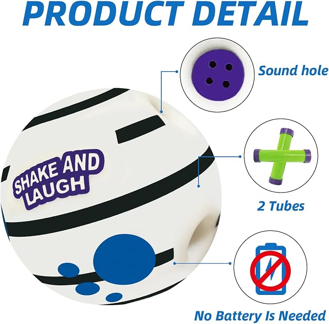 Glow in The Dark Dog Toys Ball, S, 3.14 in (8 cm) | Interactive, Shaking with Gibbering Sound