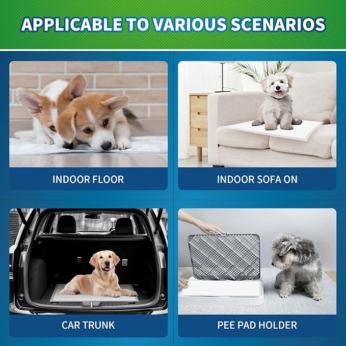 Pee Pads for Dogs, Puppy Pads Pet Training Pads Disposable Upgraded Odor Control, Potty Pads Absorbent and Leak-Proof Dog Housebreaking & Puppy Supplies (30"x36"/12 Count)