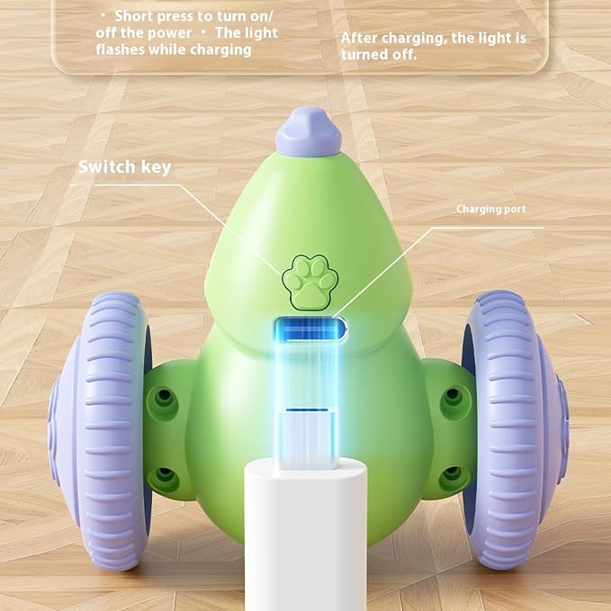 Interactive Cat Toys for Indoor Cats,Automatic Moving Kitten Toys,Cat Mouse Toy with Tail Lights,Cat Toys for Bored Indoor Adult Cats,Cat Enrichment,Smart Electric Tails for Chasing Pet Toys