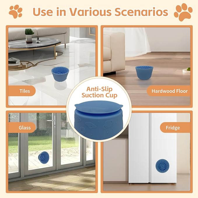 Dog Lick Bowl,Anxiety Relief Non-Slip Silicone Treat Bowl,Durable Anti-Choking Long-Lasting Enrichment Slow Feeder Licking Mat for Small Medium Large Breed,Freezable BPA Free Silicone Dishwasher Safe