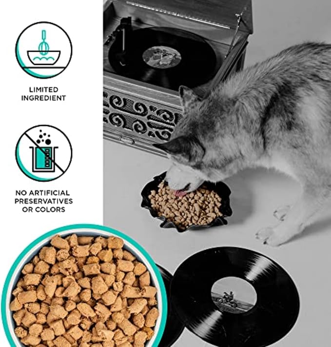 BIXBI Liberty Freeze-Dried Dog Food Topper & Treats, Duck – 95% Meat & Organs, No Refrigeration – USA Made, 4.5 oz