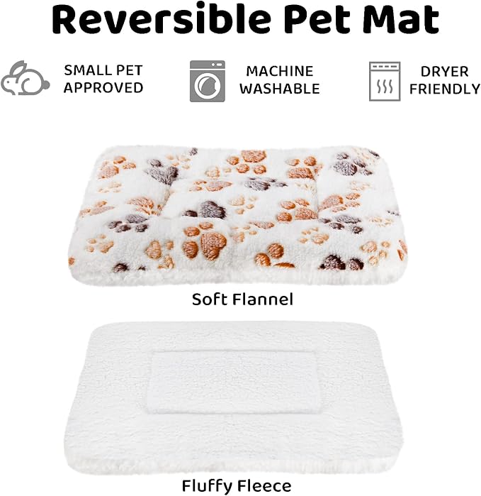 Amakunft 2 Pcs Guinea Pig Bed Mat Washable, Rabbit Winter Bed Pad for Indoor & Rabbit Pee Pads, Pet Toilet/ Potty Training Pads, Super Absorbent Guinea Pig Disposable Diaper