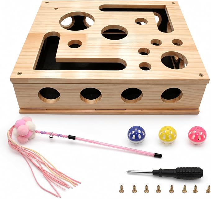 Cat Nail File Scratcher – Cat Claw Saver Box for Indoor, Claw Saver Box for Cats with Sandpaper