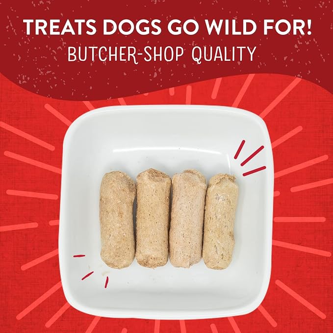 Stella & Chewy's Freeze-Dried Raw Wild Weenies Dog Treats - High-Protein Training Treats for Dogs & Puppies - All-Natural Bacon Recipe with 95% Meat & Organs - USA Made - 3 oz Bag (Pack of 2)