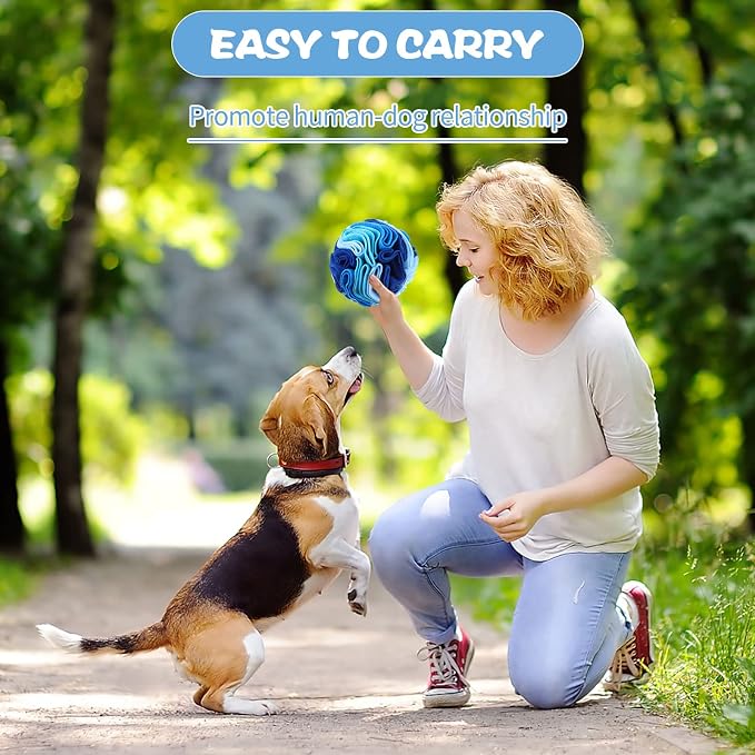 3 Pcs Snuffle Ball for Dogs Stress Relief Interactive Dog Snuffle Ball Toys Dog Foraging Mat Pet Snuffles Balls Toy Dogs Treat Ball Pad Pet Puzzle Toys for Anxiety Relief Enhance Sniffing