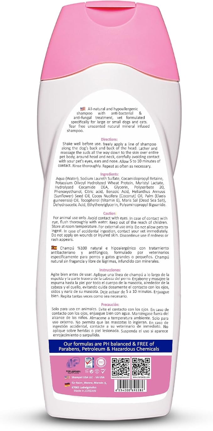 Hypoallergenic Mineral Pet Shampoo (695 ML)