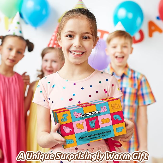 Cuckool Highland Cow Stuffed Animals, Microwavable Stuffed Animal Adorable Fluffy Highland Cow Plush for Warmth, Heatable Coolable Lavender Scent Toy, Cute Soft Plushie Gift for Kids Boy Girl & Adults