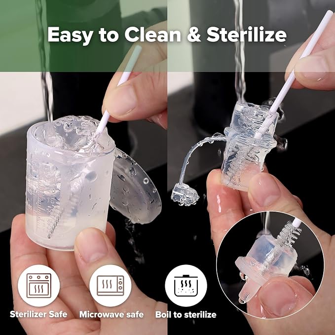 haakaa Colostrum Collector Kit 2ml/6pcs & Lidded Feeding Cup 25ml - Collect, Store & Feed Colostrum Ready-to-Use Pack, Reusable Colostrum Syringes Set for Liquid Gold