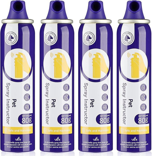 Dog Corrector Spray, 80ml 4 Pack Dog Trainer Spray to Dogs from Stopping Unwanted Behaviors Pet Trainer Spray, Barking, Jumping, Stealing Food, Safe, Humane & Effective