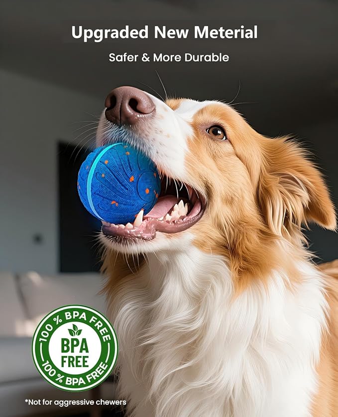 Xeuch Smart Interactive Dog Toy Balls, Automatic Moving Ball for Medium and Large Dogs, ETPU New Material, Motion Activated Rolling & Rotating Bouncy Toys for Dog Enrichment & Stimulation