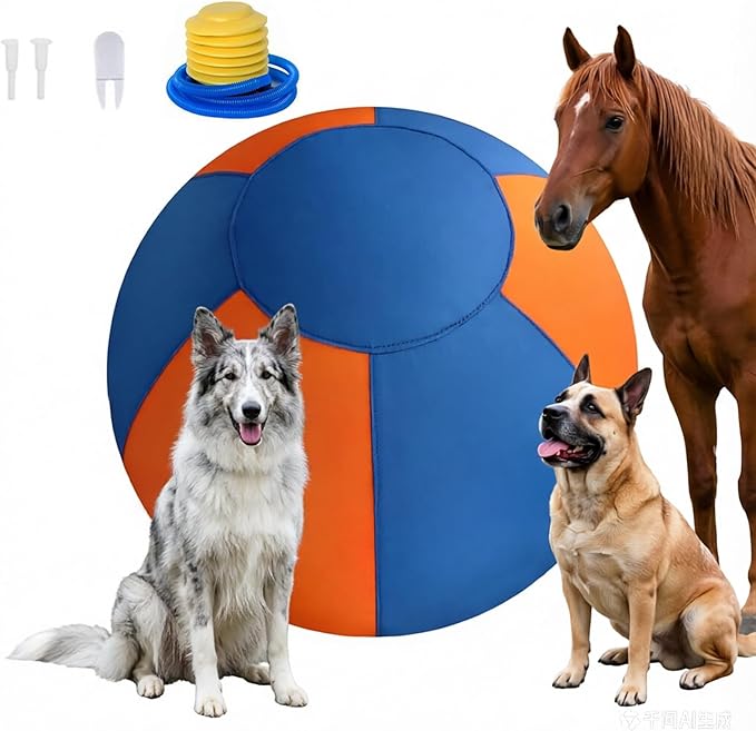 18'' Herding Ball for Dogs –Enhanced Chew Resistance with Durable 900D Oxford Cover, Interactive Dog Toy for Australian Shepherds, Cattle, Border Collies, Outdoor Training & Backyard Play