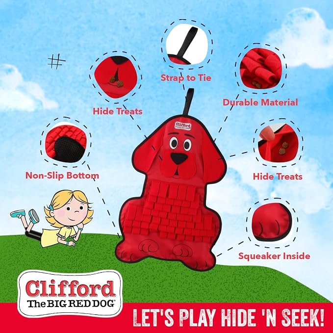 Clifford® Bundle - Snuffle Treat Mat + Crunchy Beef Sticks Dog Treats (24 Count)