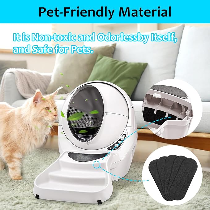 2026 Upgrade 15pcs Ceiling Fan Filters for Blades Easy-Stick Strong Fixity Activated Coconut Carbon Fan Filter for Ceiling Fan, Universal Fan Blade Air Fresh Purifier Cat Litter Box Filter, Black
