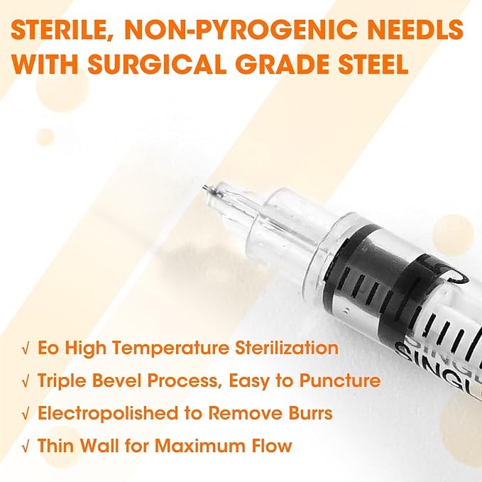 Pet Veterinary Tool – Sterile, Single Use (0.5cc 31G 1/4" 20Pack)