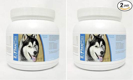 Healthy Breeds Siberian Husky Z-Flex Max Hip & Joint Soft Chews 100 Count (Pack of 2)