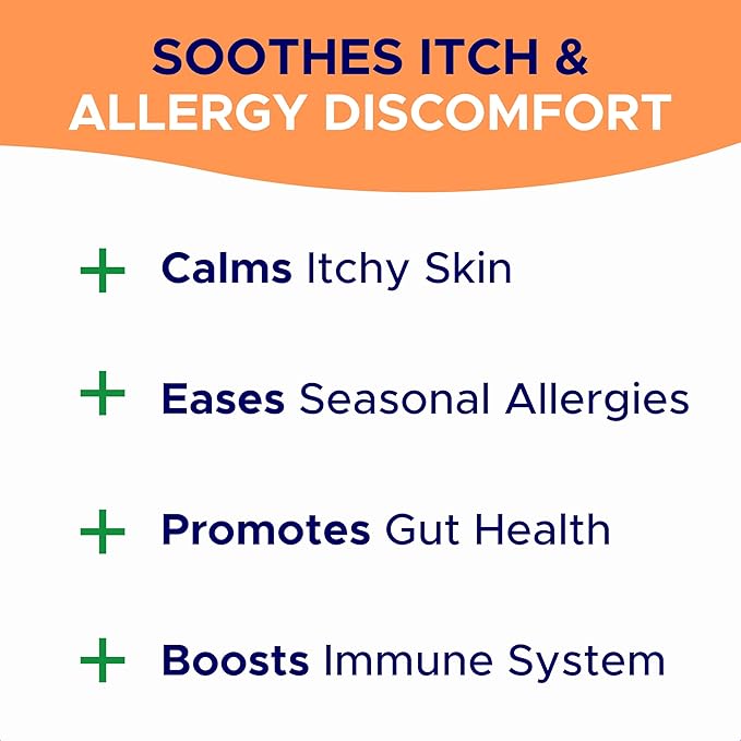 Dog Allergy Relief Chews — Anti-Itch Skin & Coat Supplement: No Fillers, Just Flavor - Itchy Skin Relief Treatment w/Omega 3 Fish Oil - Itching&Paw Licking - Dry Skin&Hot Spots - Made in USA - 180Ct