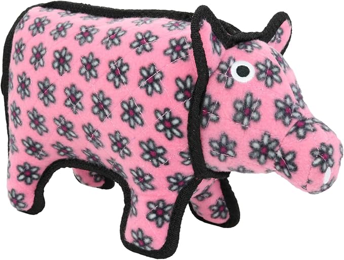 TUFFY® : Medium Pig Dog Toy: Ultra Durable Plush Toy with Multiple Layers & Reinforced Seams, Washable and Floats, Original Construction