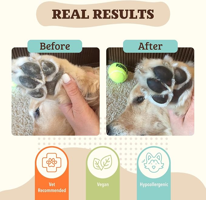 Natural Dog Company PawTection Dog Paw Wax, 1 oz Tin | Hot Pavement & Sand Protection, Waxy Barrier Balm, Non-Toxic & Lick Safe, For Summer Walks & Hiking