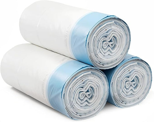 3 Rolls Cat Litter Box Liners with Drawstrings, Replaced Trash Bags Only Compatible with Linvivon Open-Top Self-Cleaning Cat Litter Box