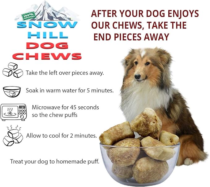 Snow Hill Himalayan Yak Cheese Dog Chews XXL – Long Lasting Natural Treat for Aggressive Large, X-Large Chewers Dogs – 100% Digestible, Grain-Free, Rawhide Free Monster – 3 lb Box