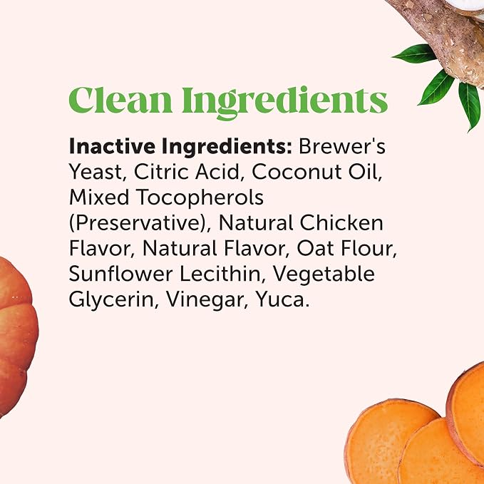 Max Strength Probiotics for Dogs Digestive Enzymes - Advanced Gut Health Supplement for Occasional Diarrhea, Gas + Sensitive Stomach - Prebiotics Postbiotics Fiber for Firm Stools (Chicken, 90 Ct)