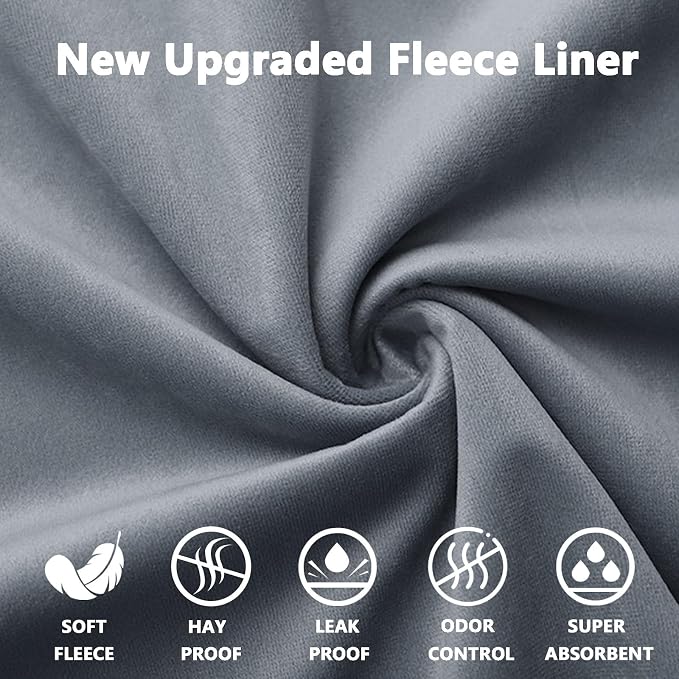 Guinea Pig Cage Fleece Liners, 43x29in Washable Rabbit Bedding for C&C 2X3 Cage, Reusable & Anti Slip & Waterproof, Absorbent Guinea Pig Pee Pad Mat for Small Animal, Rabbit, Bunny, Chinchilla