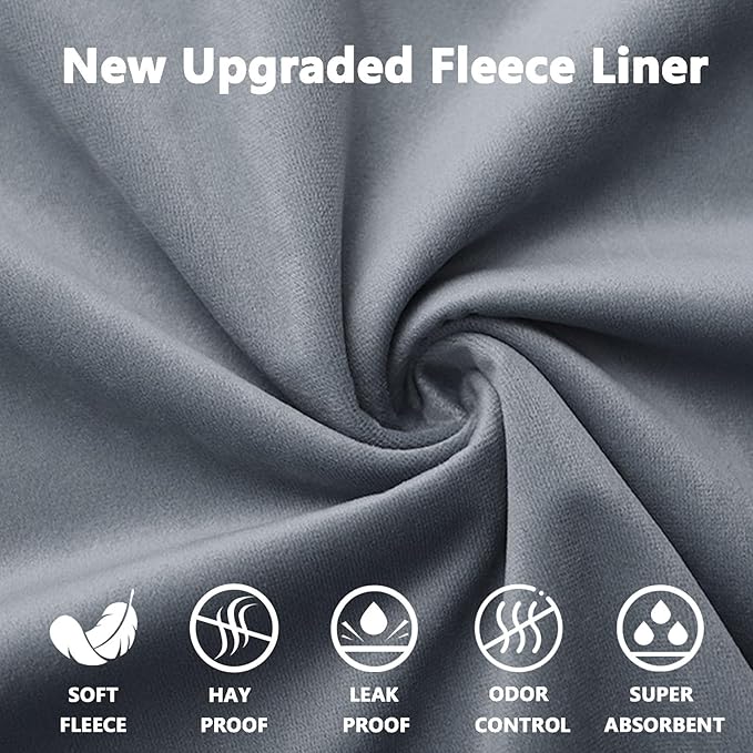 Guinea Pig Fleece Cage Liner, 24X36in 2Pack Guinea Pig Bedding for C&C 2X3 Cage , Super Absorbent & Odor Control & Washable & Reusable Guinea Pig Liner, Pee Pad Mat for Small Animal, Rabbit, Bunny