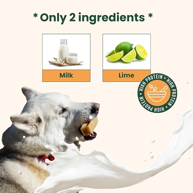 Authentic Himalayan Yak Cheese for Dogs - Small/Medium (Pack of 4) - Sourced from Pristine Himalayan Foothill, Rawhide-Free, NO preservatives