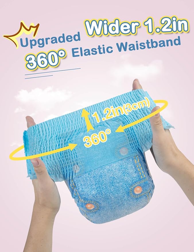 Dono Disposable Pull Up Dog Diapers Female for Small Dogs-10Count, Size M | 360° Elastic Waistband, For Female in Heat, Super Absorbent SAP Core, Wider, Leak-Proof Edges, Tail Hole, Breathable Fabric