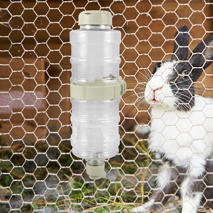 Dog Water Bottle for Crate Cage Small Animals Auto Water Dispenser Leakproof Hanging Pet Waterer 12.20X2.95X2.95In No Drip Feeder