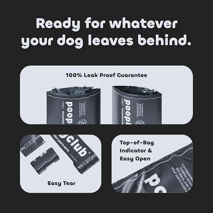 Unscented Dog Poop Bags - Extra Thick Leak Proof for Dogs - Certified Compostable - Earthminded Essential Accessory for Daily Walks and Easy Cleanup - 120 Bags