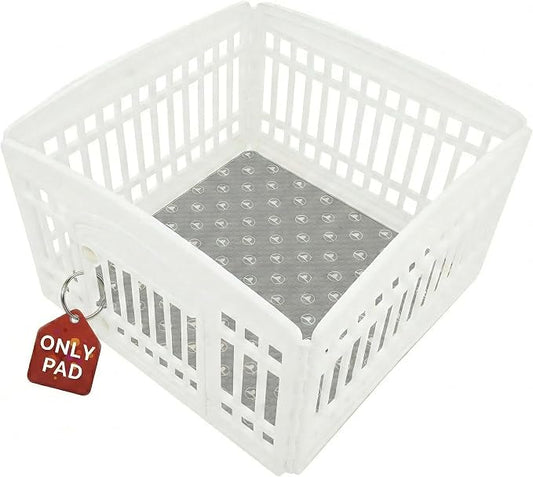 PJYuCien Non-Slip 36"x36" Pet Playpen Mat with 3-Layer Comfort, Reusable and Washable Training Crate Pad, Travel Mat and Sofa Protector for Puppies, Dogs, Cats, Rabbits, and Small Animals, Gray