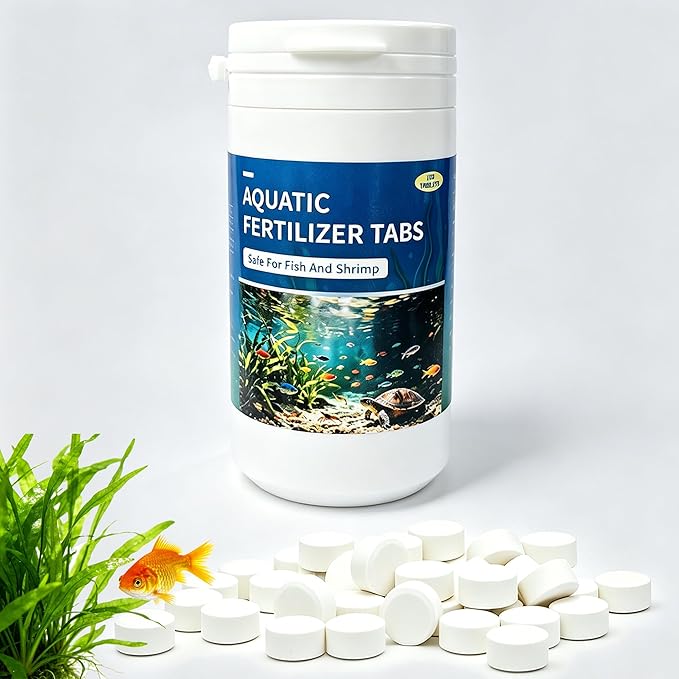 Root Tabs Aquarium Plant Fertilizer – Slow Release Root Feeder Tablets for Freshwater Planted Tanks, Safe for Fish & Shrimp, Helps Develop Strong Roots, 100g/Bottle (1)