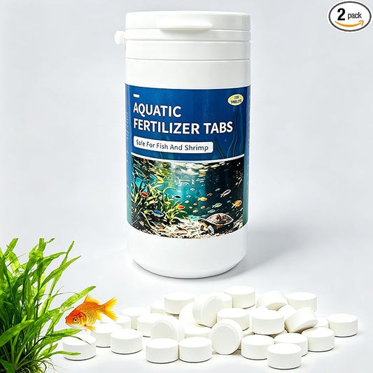 Root Tabs Aquarium Plant Fertilizer – Slow Release Root Feeder Tablets for Freshwater Planted Tanks, Safe for Fish & Shrimp, Helps Develop Strong Roots, 100g/Bottle (2)