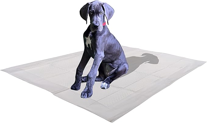 Ultra Absorbent - Leak-Proof Pee Pads for Dogs Rabbits and Cats (5 Layers) with Pheromone Attractant Scent to Improve Potty Training Success - (100 Count) - X-Large - 28" x 34" by SciencePurchase