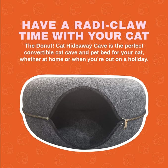 Fat Cat Backpack Carrier with Space Capsule Bubble & Travel Cat Tunnel Bed Cave – Airline Approved Pet Carrier & Cozy Donut Bed for Cats up to 25 lbs