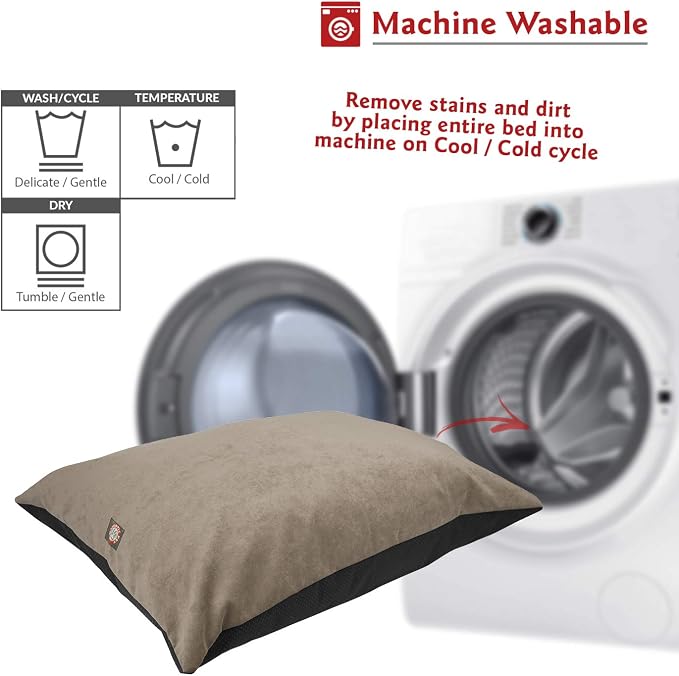 Majestic Pet Rectangle Large Dog Bed Washable – Non Slip Comfy Pet Bed – Dog Crate Bed Super Value Pillow Dog Bed – Dog Kennel Bed for Sleeping - Dog Bed Large Breed 46 x 35 Inch – Villa Vintage