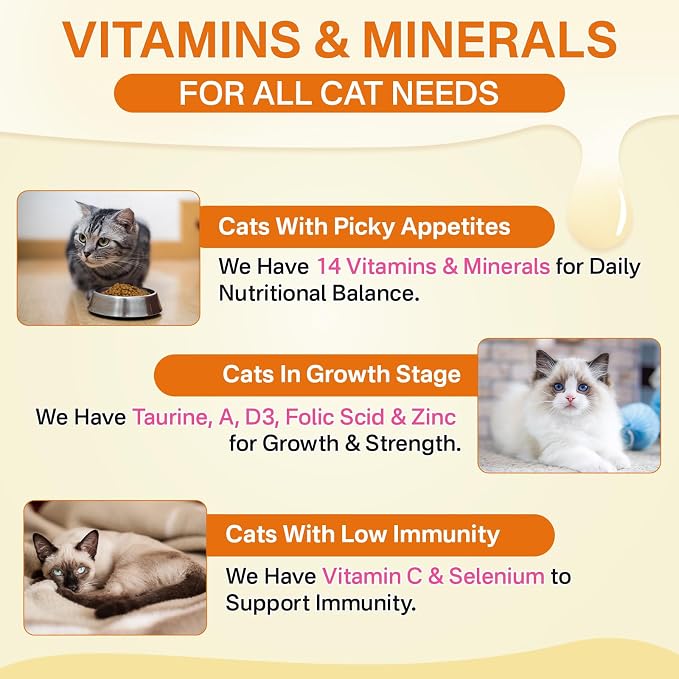 puyrzoe Cat 6-in-1 Calming Diffuser + Multivitamin 500 Chews for Cats – Stress Relief, Immune, Skin & Coat, Digestion, Brain & Bone Health for All Cats, 2 Diffusers + 4 Refills
